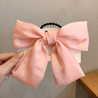 IFMIA koreański Bow-Knot elastyczne gumki do włosów akcesoria moda pasmo włosów długa wstążka łuk włosy w koński ogon krawat Scrunchies kobiety dziewczęta 6